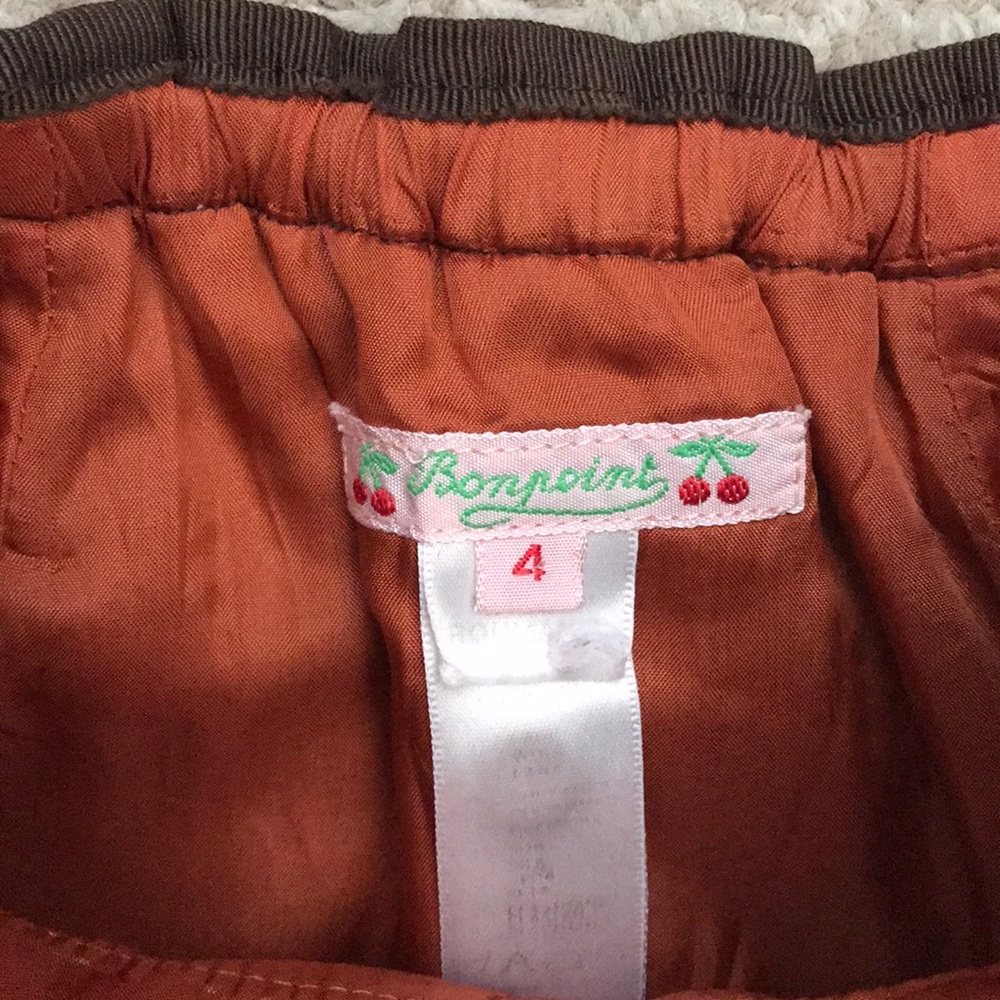 EUC Bonpoint Girls sz 4 outfit- L/S tee & skirt - Picture 4 of 5